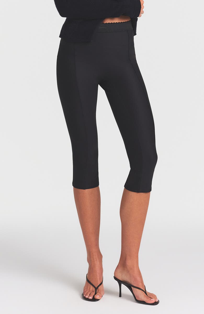 SKIMS High Waist Capri Pants, Main, color, Onyx