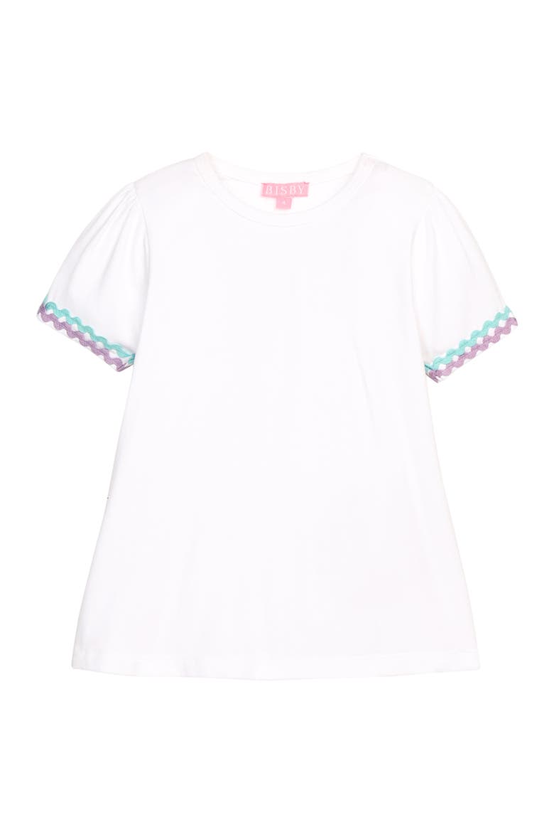 Kids' RicRac Tee, Main, color, Aqua & Lavender