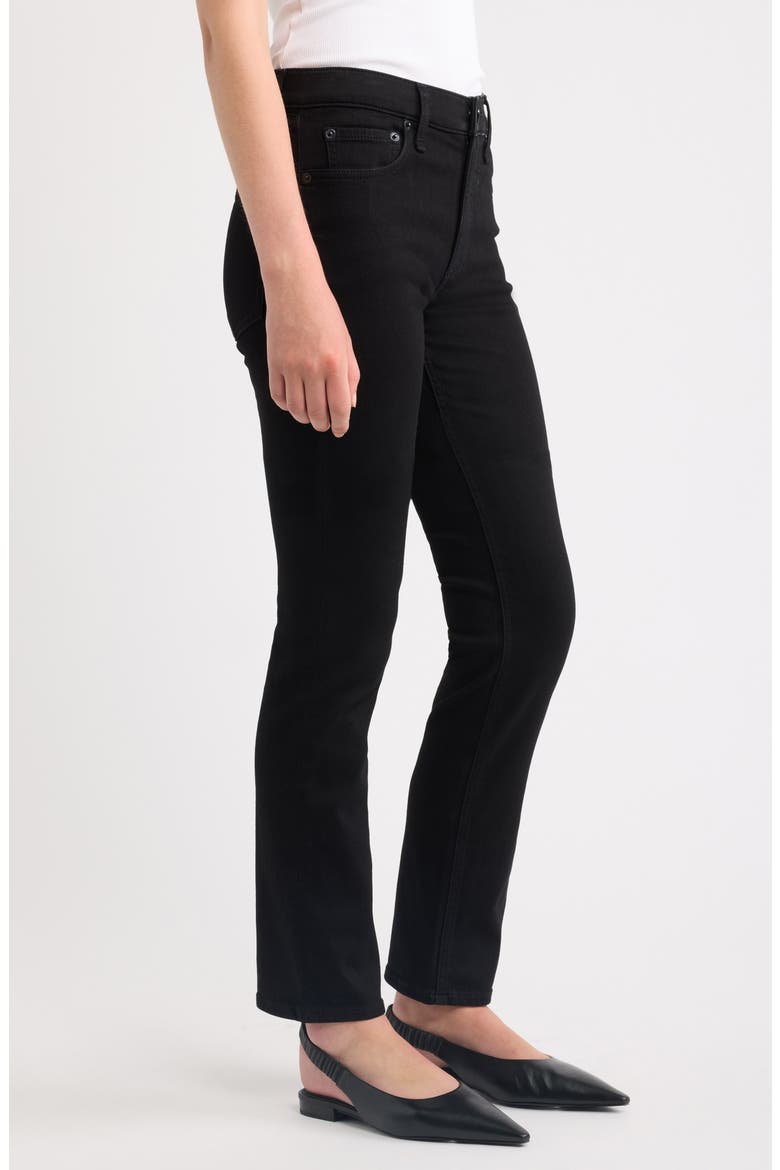 Flexi Wren Mid Rise Slim Jeans, Alternate, color, BLACK