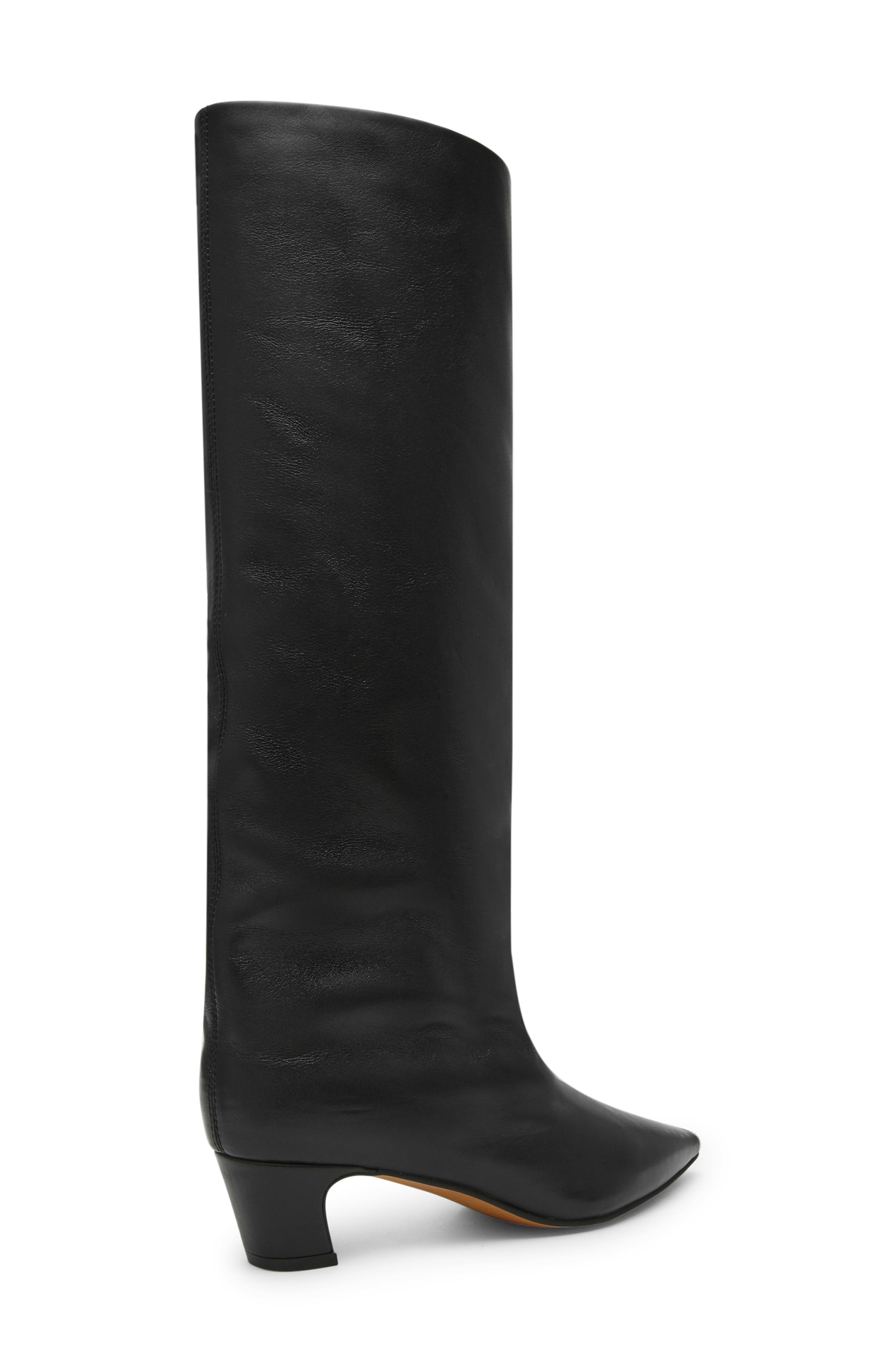 Brax Pointed Toe Boot, Alternate, color, BLACK LEATHER