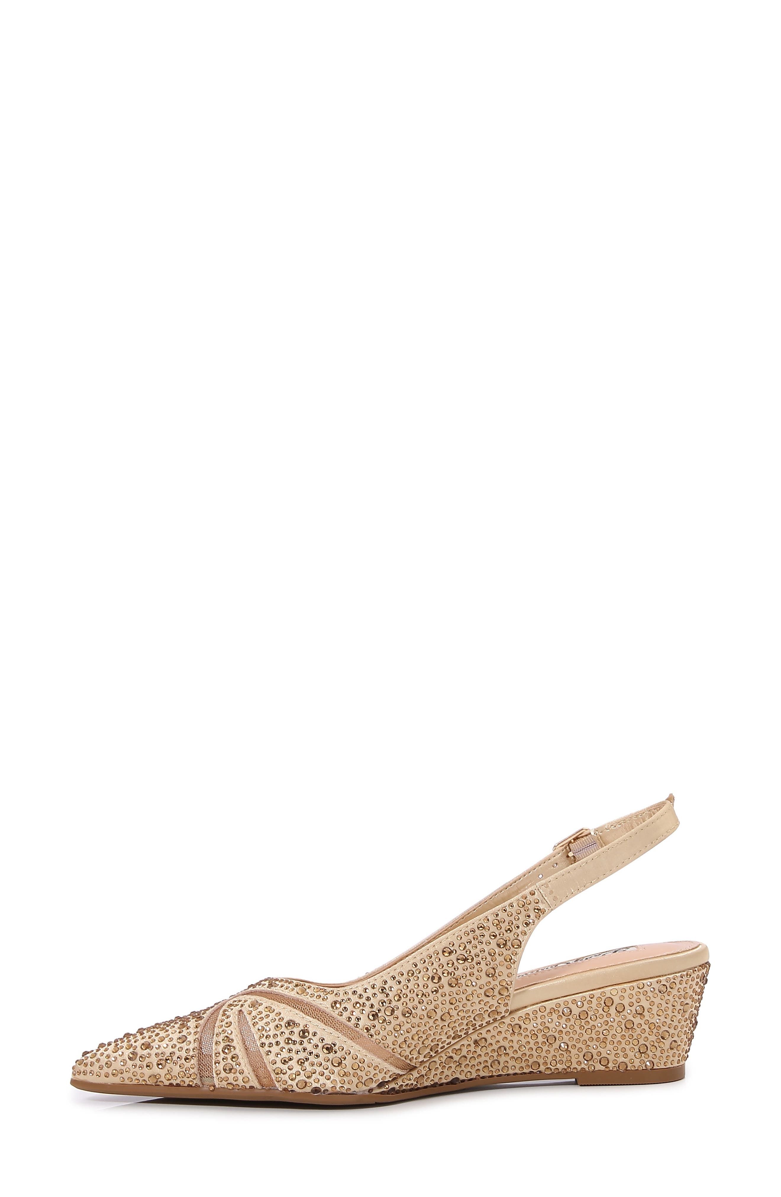 Daniel Embellished Slingback Pump, Alternate, color, GOLD