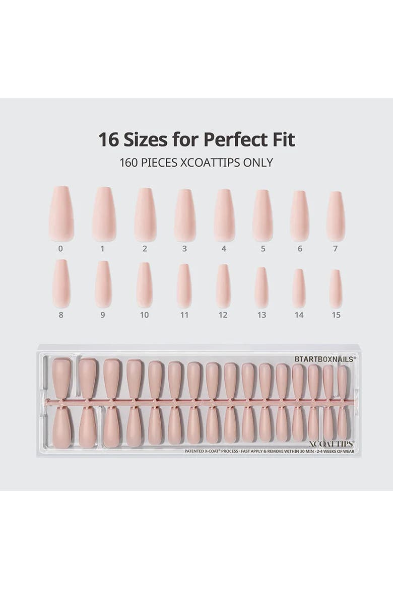Soft Gel Nail Tips XCOATTIPS® Bare Collection, Alternate, color, Extra Long Coffin