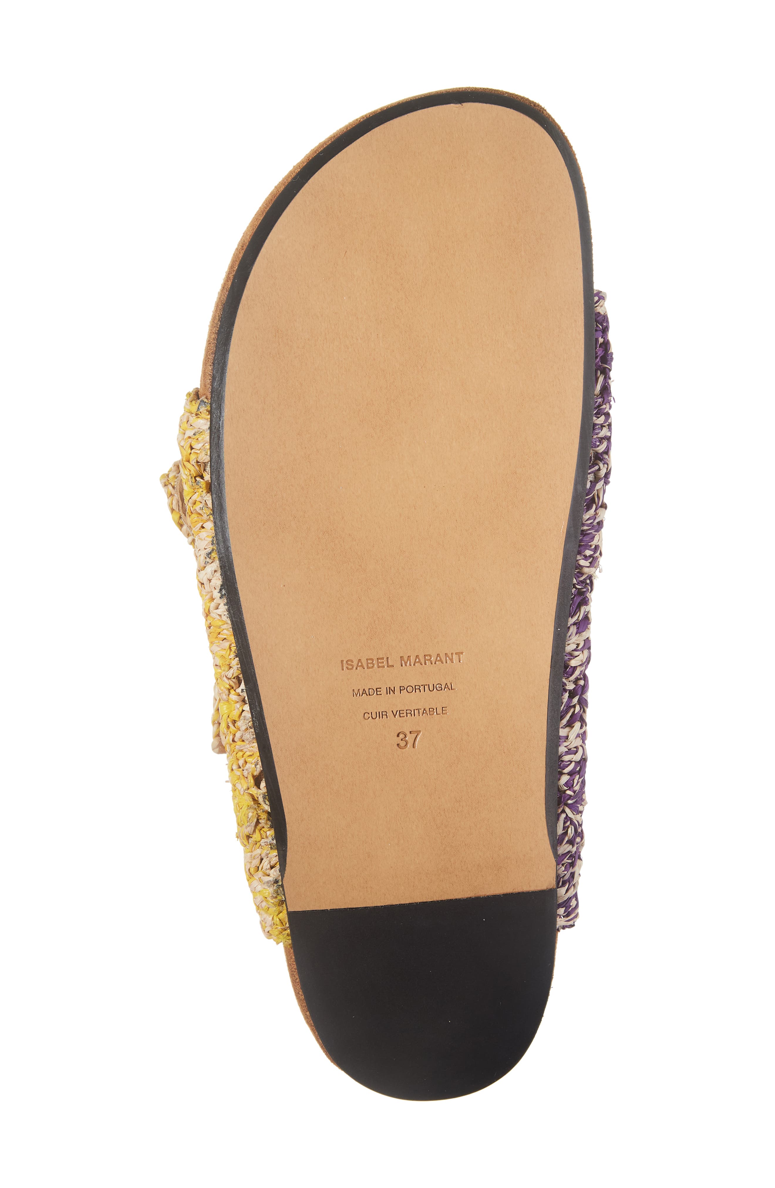 Isabel Marant Lennyo Macramé Slide Sandal, Alternate, color, 