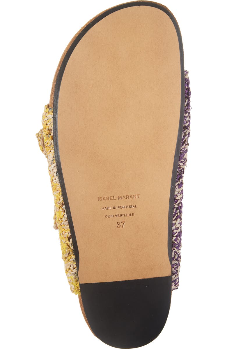 Isabel Marant Lennyo Macramé Slide Sandal, Alternate, color,