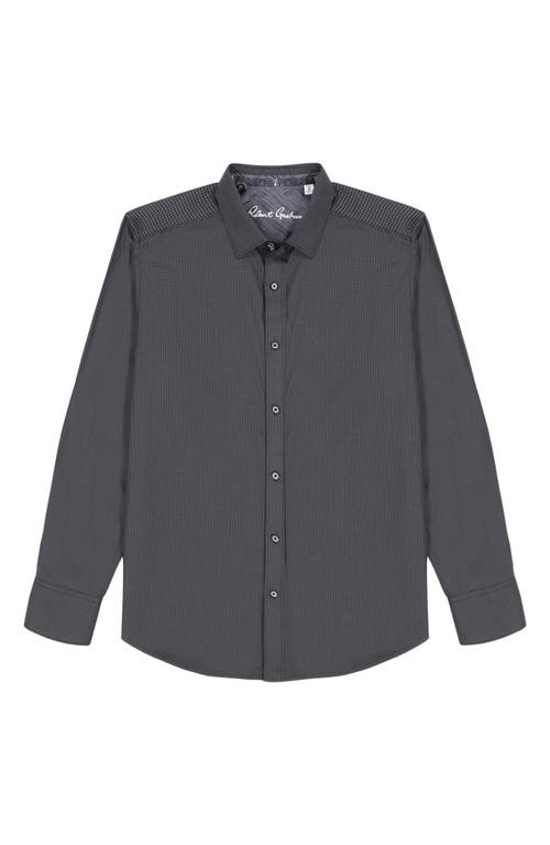 Robert Graham Kenmare Long Sleeve Stretch Cotton Button-up Shirt In Gray