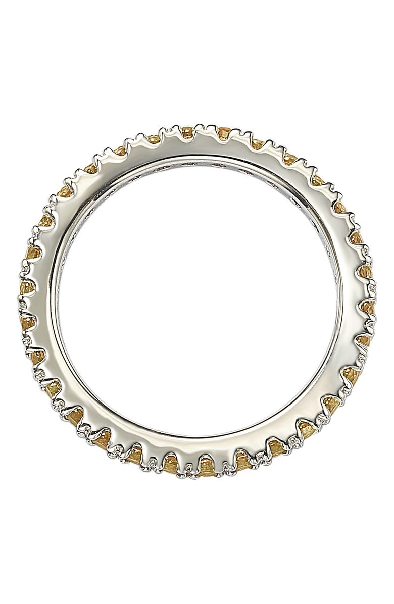 SUZY LEVIAN Sterling Silver Yellow CZ Eternity Band Ring, Alternate, color, 