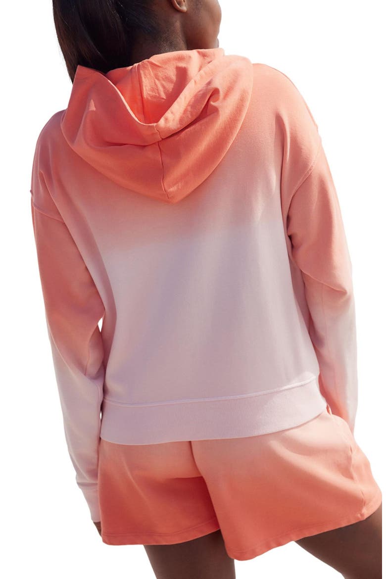 Ombré Hooded Sweatshirt, Alternate, color, ORANGE