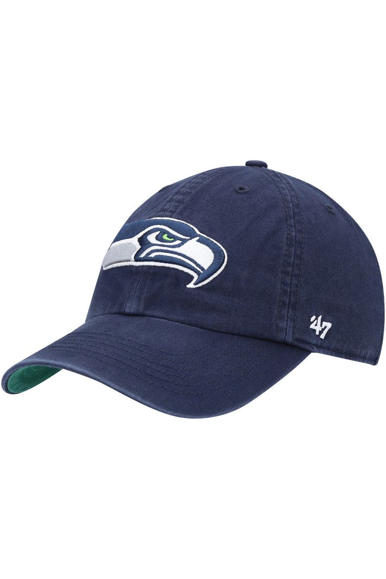 Men's '47 College Navy Seattle Seahawks Franchise Logo Fitted Hat, Main, color, Navy