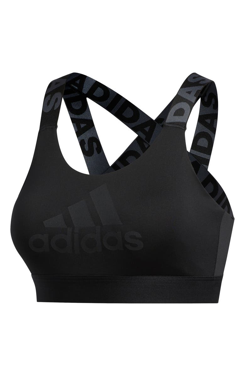 adidas Strappy Back Sports Bra, Alternate, color, 