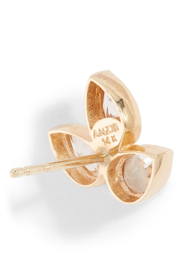 Bouquet Fleur de Lis Stud Earrings, Alternate, color, CLEAR TOPAZ