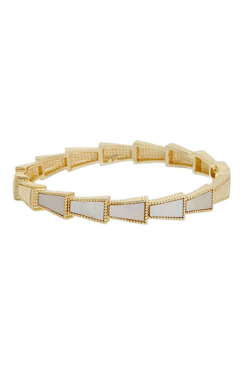 Mother of Pearl Bangle, Main, color, WHITE