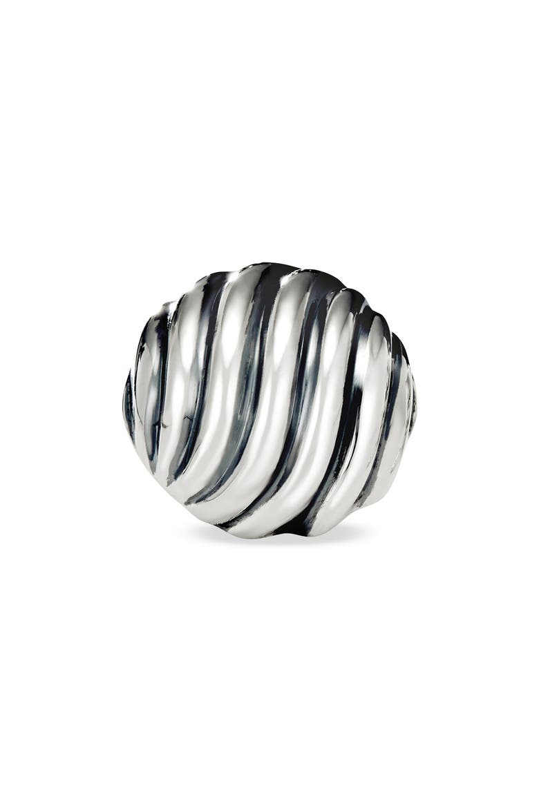 Sculpted Cable Earrings, Alternate, color, SILVER