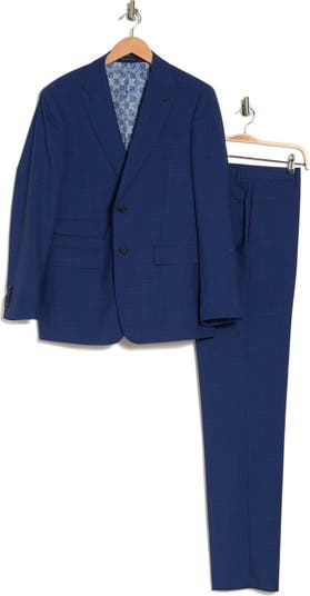 Trim Fit Wool Blend Suit