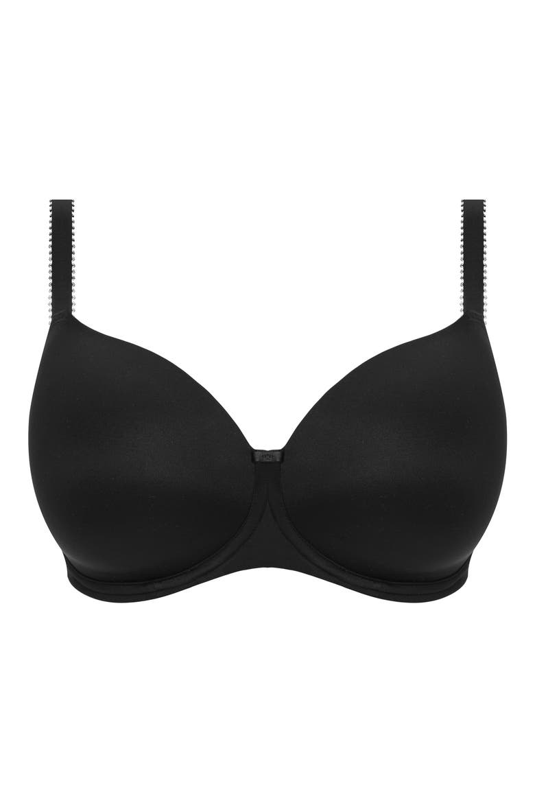 Smoothease Underwire Molded Bra, Alternate, color, BLACK