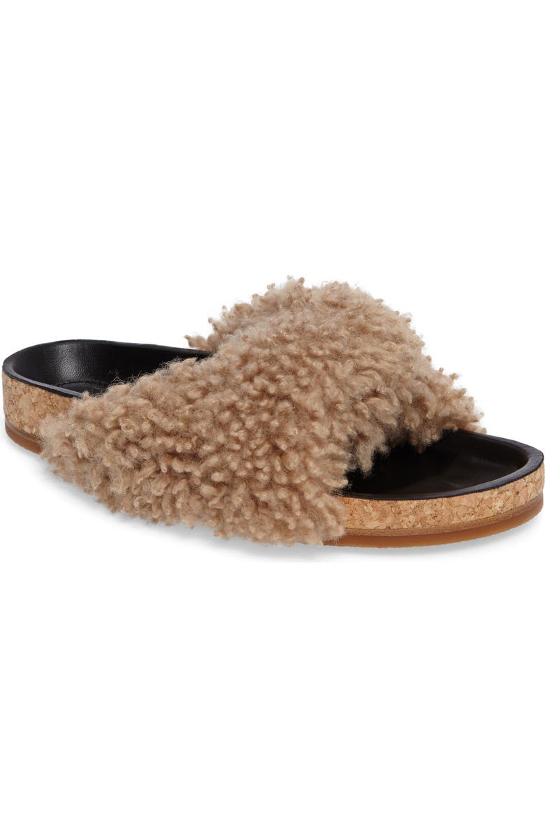 Chloé Kerenn Genuine Shearling Sandal, Main, color,
