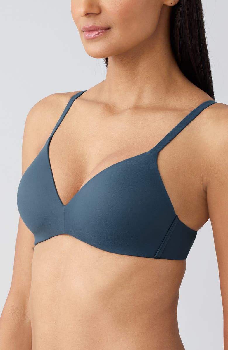 Wacoal How Perfect Wire Free T-Shirt Bra, Alternate, color, Dark Slate