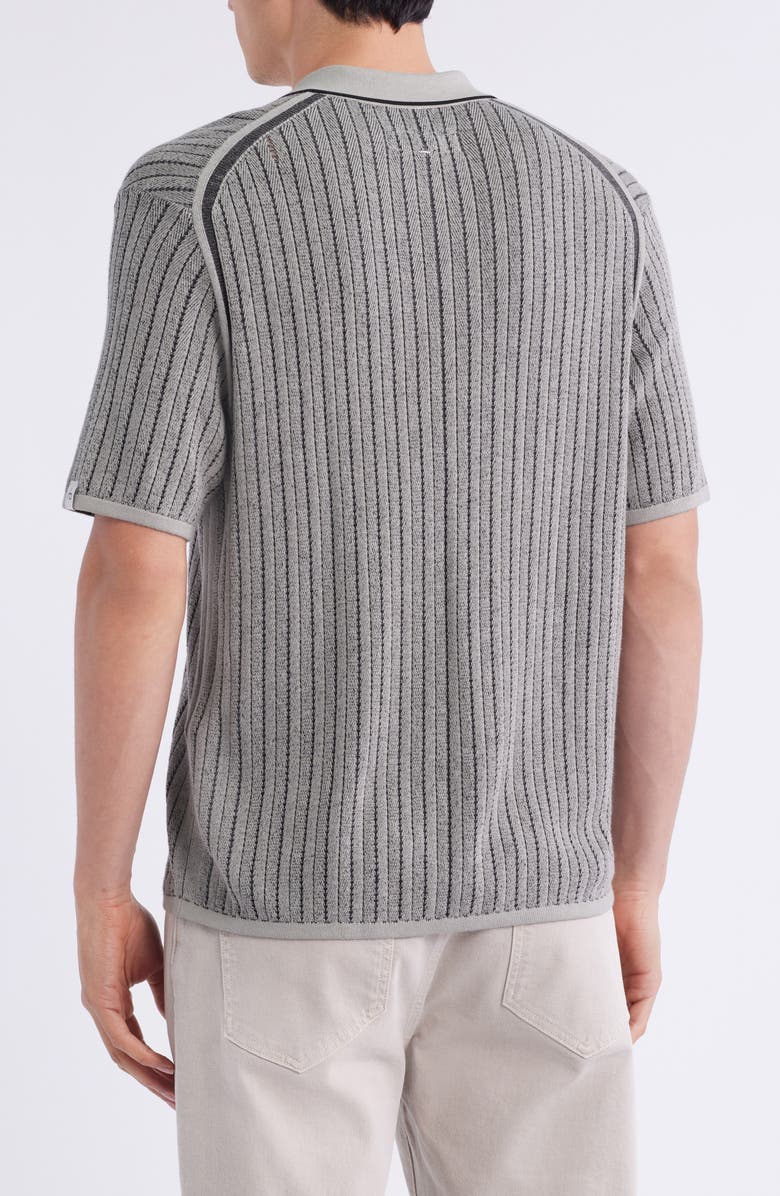 rag & bone Harvey Garment Dye Polo, Alternate, color, Leaf Grey
