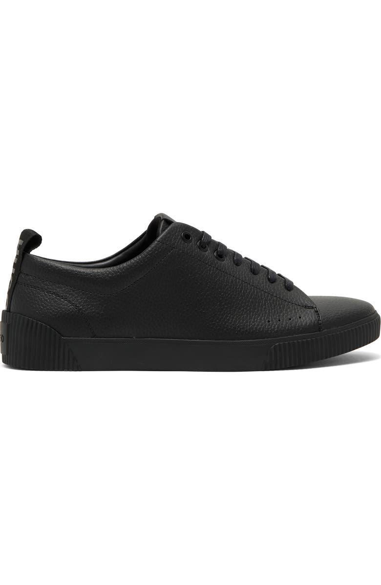 BOSS Zero Pebbled Leather Low Top Sneaker, Alternate, color,