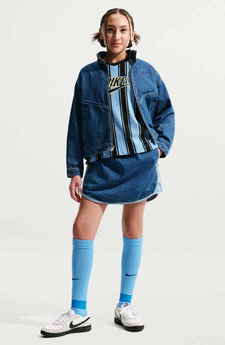 Kids' Two-Tone Denim Skirt