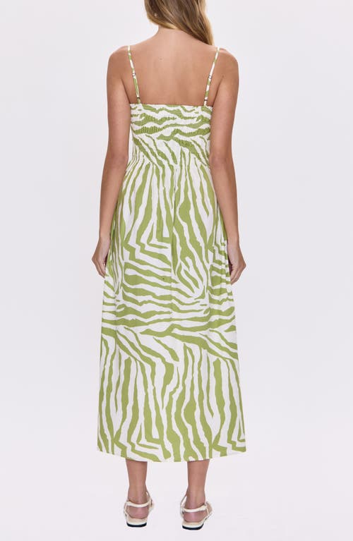 Pistola Bianca Maxi Sundress In Green