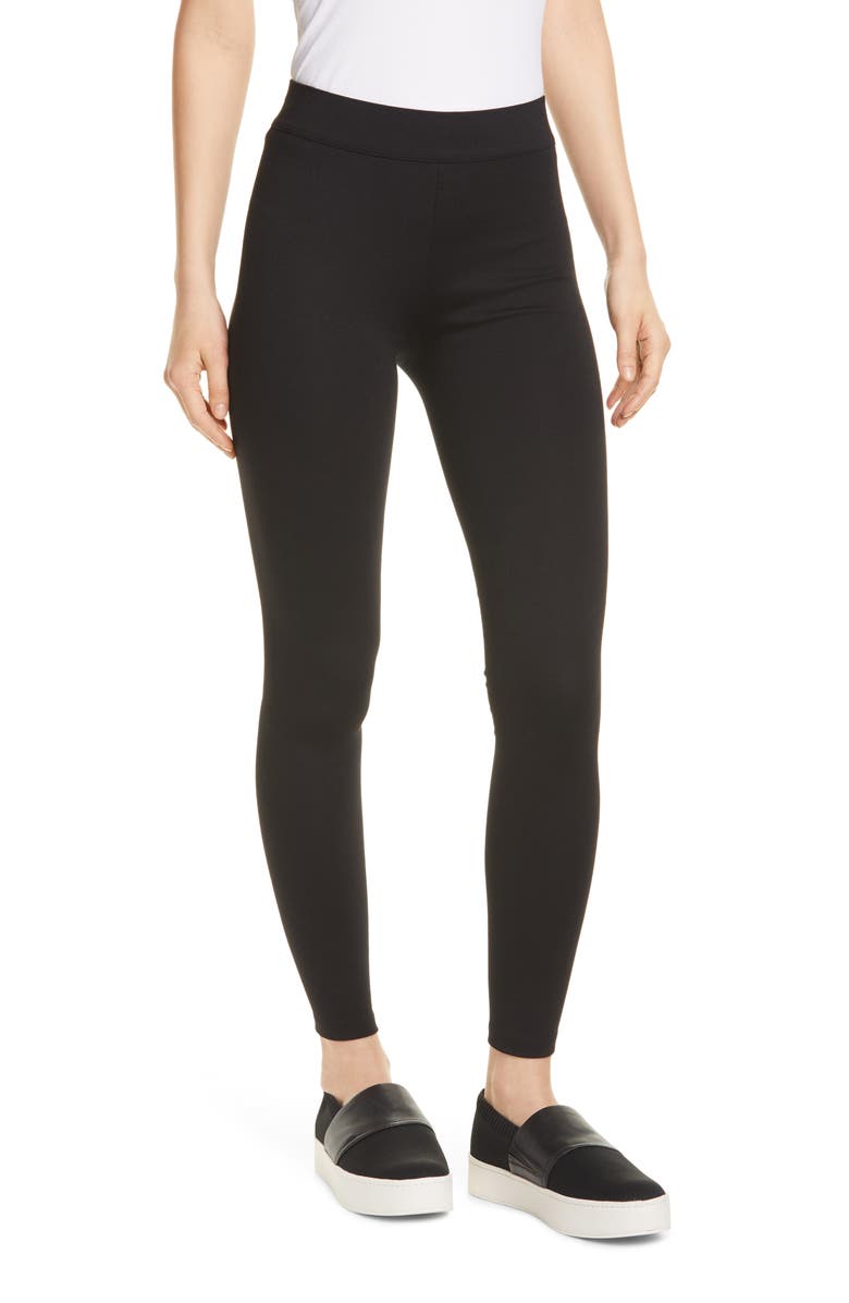 Vince Stretch Leggings, Alternate, color, Black