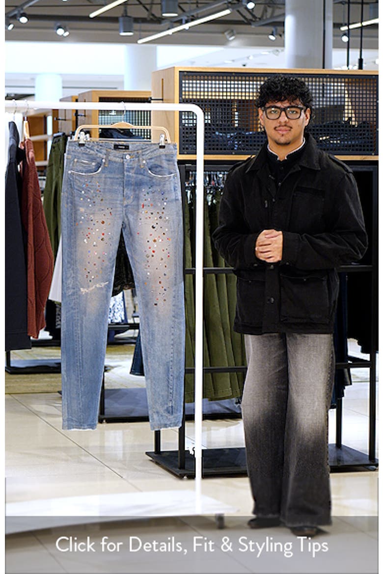 Jewel Embellished Skinny Fit Stretch Jeans video