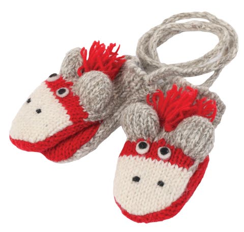 Cute Monkey Mittens-Grey