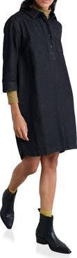 Seasalt Cornwall Guidebook Organic Cotton & Linen Denim Shirtdress