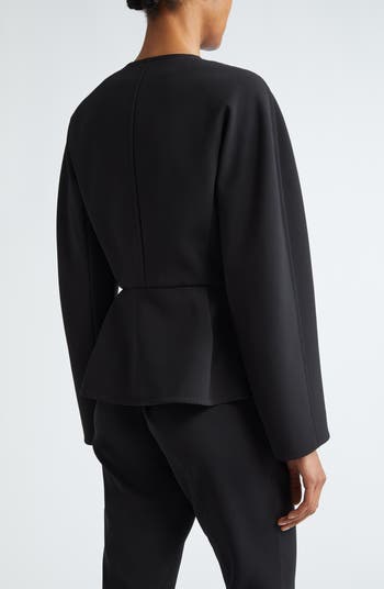 楫 真梨子 MARIKO KAJI | Double Knit Peplum Jacket / Double