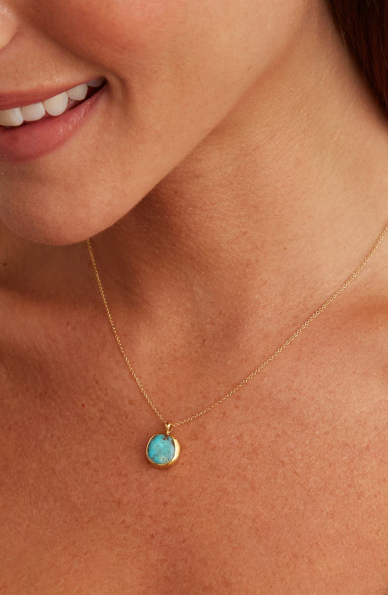 Chan Luu Sardinia Turquoise Pendant Necklace, Alternate, color, Turquoise