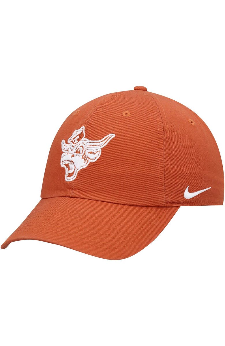 Nike Men's Nike Burnt Orange Texas Longhorns Heritage86 Logo Performance Adjustable Hat, Main, color, 