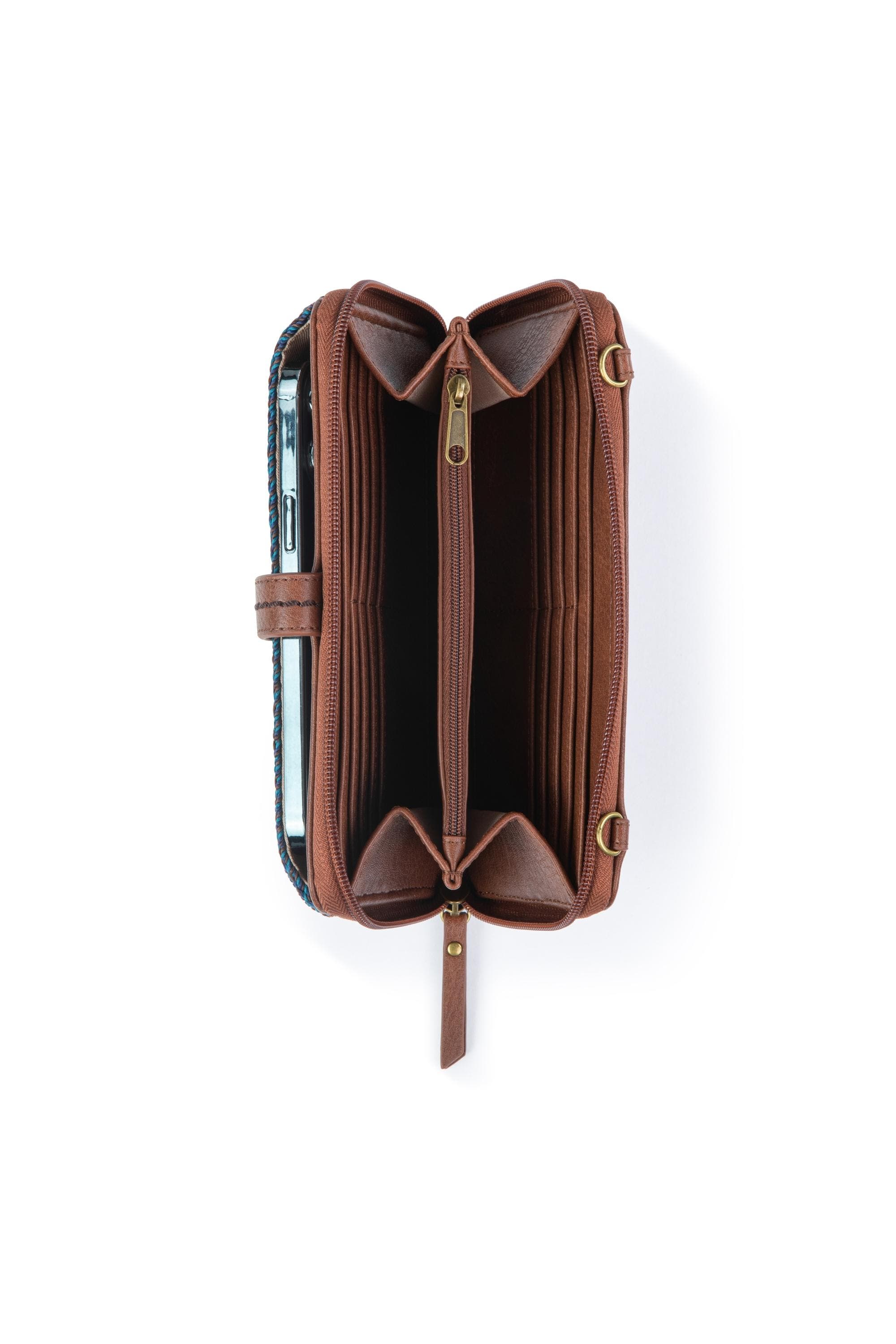 Iris Smartphone Crossbody Bag, Alternate, color, Woodland Stripe