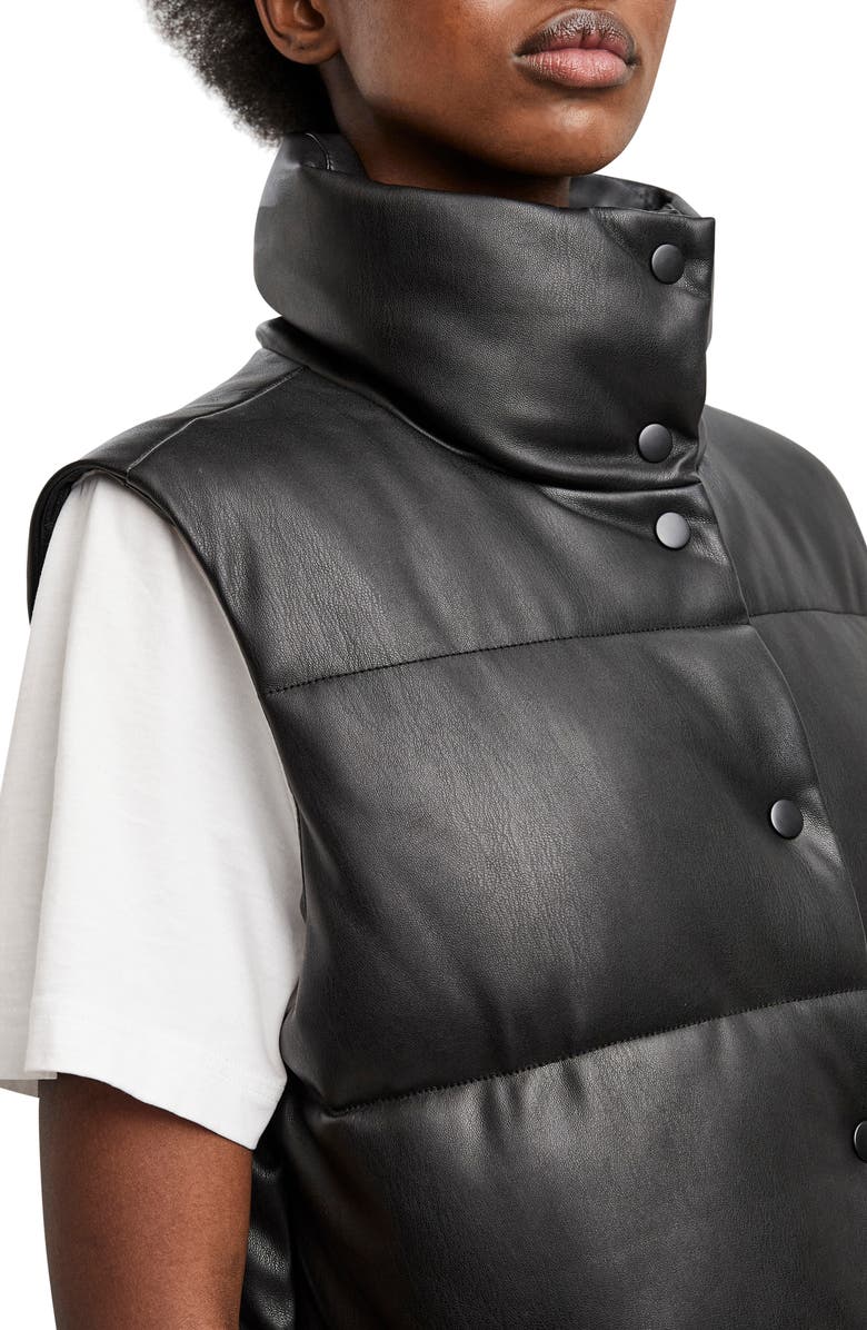 VERO MODA Bella Ofelia Coated Puffer Vest, Alternate, color,