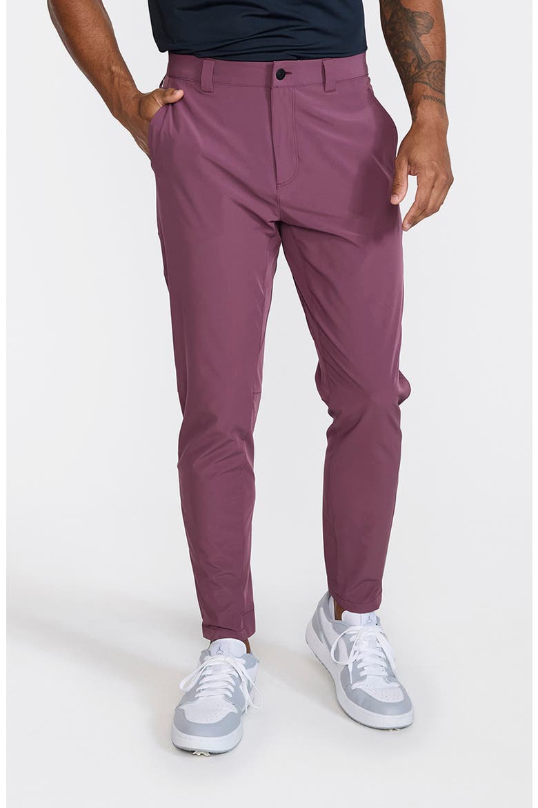Hybrid Golf Joggers, Main, color, PLUM WINE