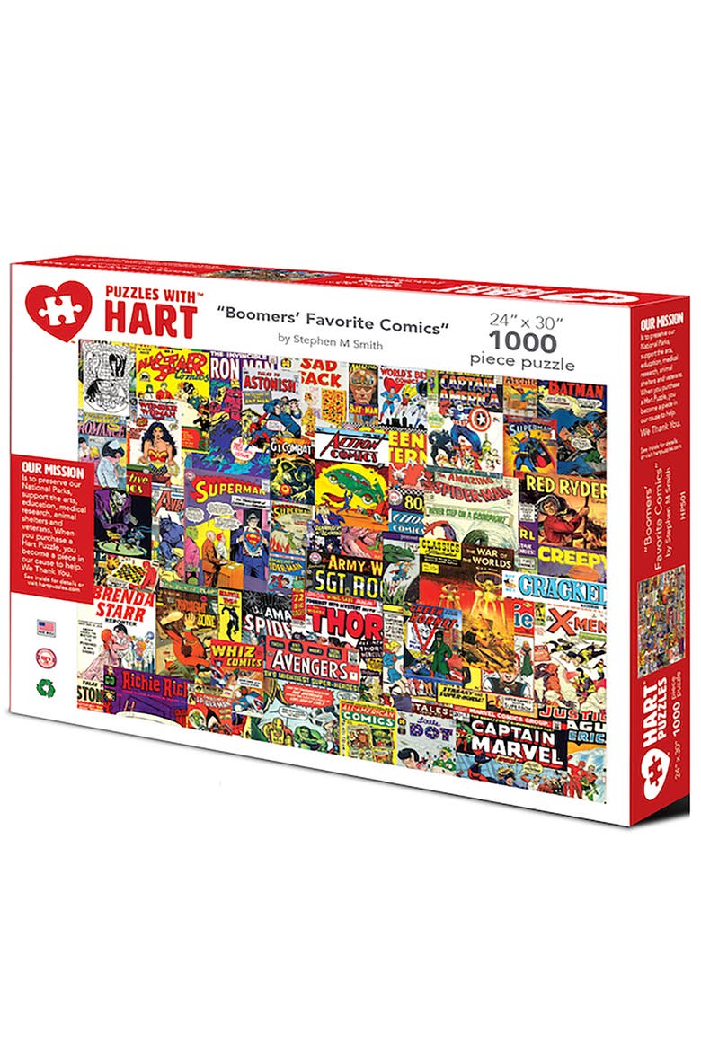 Boomers' Favorite Comics by Steve Smith, 24" x 30", 1000 Piece Puzzle, Main, color, Multicolored