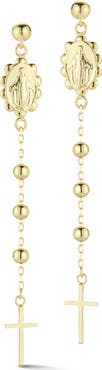 CHLOE AND MADISON Rosary Chain Drop Earrings