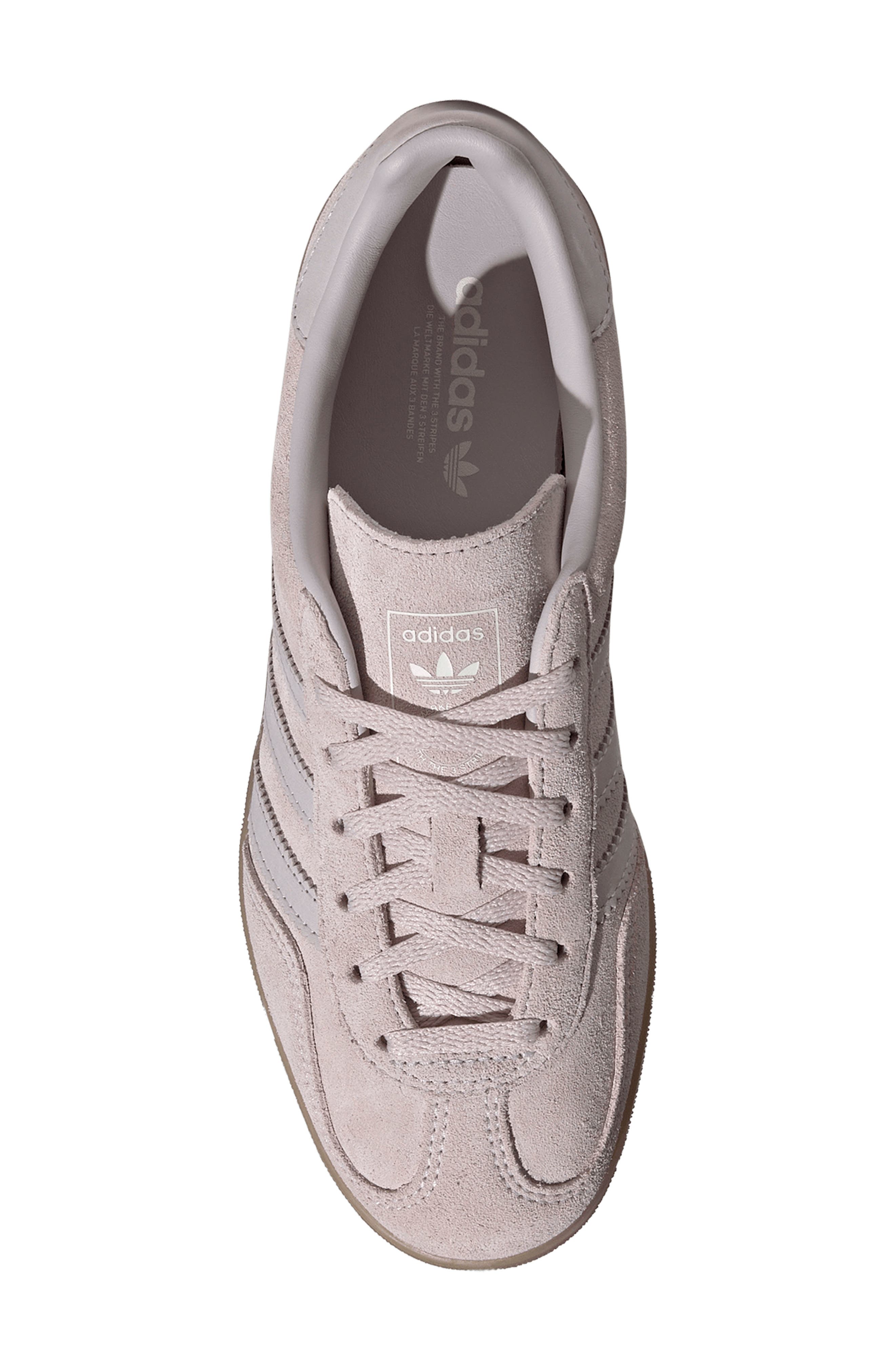 Gazelle Indoor Sneaker, Alternate, color, ALMOST PINK/ ICE PURPLE/ GUM5