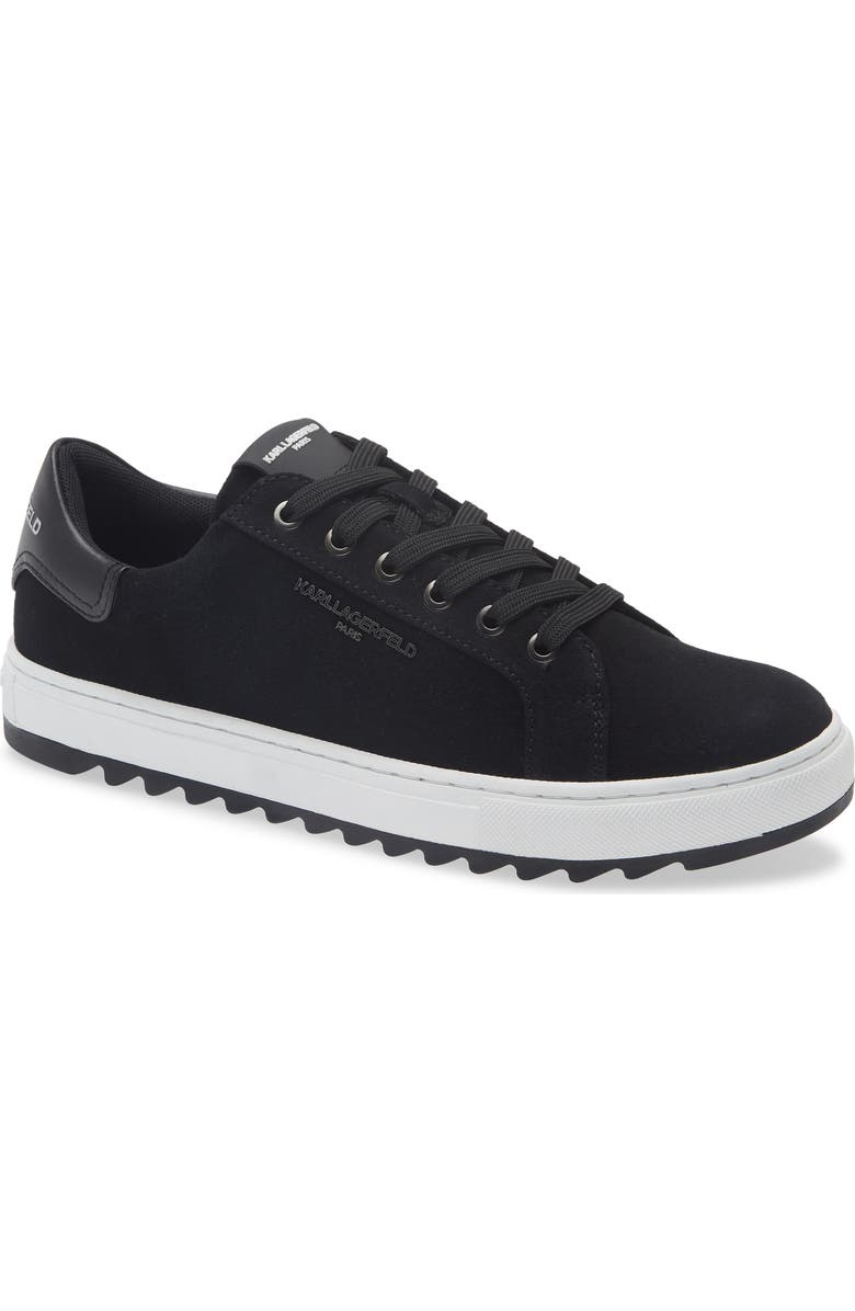 KARL LAGERFELD PARIS Logo Low Top Sneaker, Main, color, Black