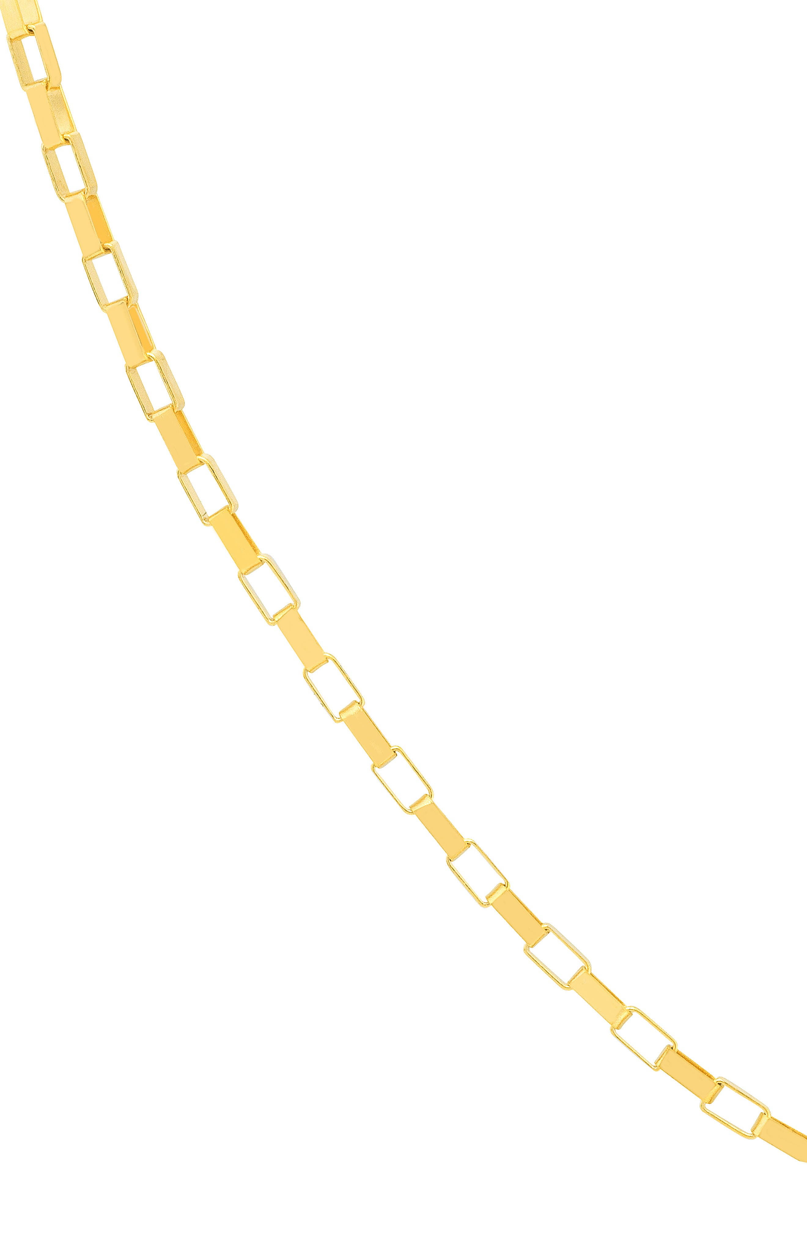 HAWLEY ST 14K Gold Long Link Box Chain Bracelet (Women) | Nordstromrack
