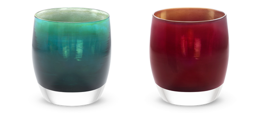 Glassybaby Blessings Candle Holder Set In Multi