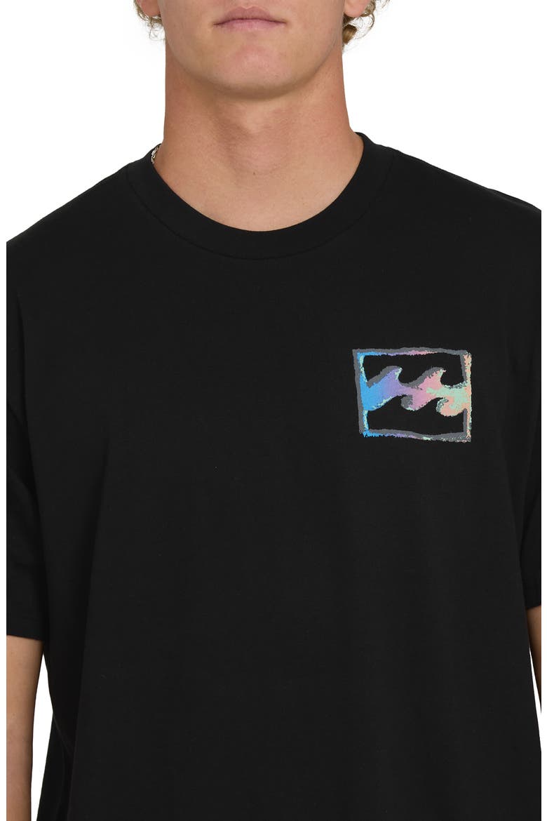 Crayon Wave Premium Graphic T-Shirt, Alternate, color, BLACK