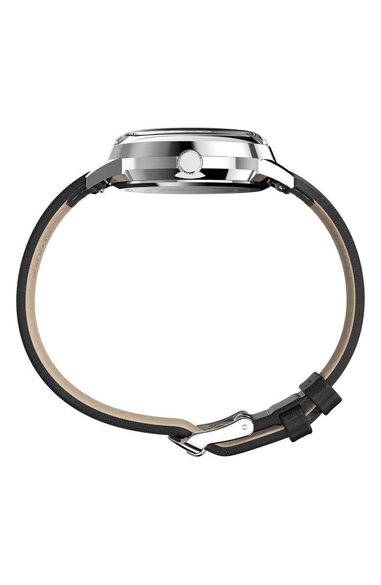 Timex<sup>®</sup> x Peanuts Marlin<sup>®</sup> 75th Anniversary Edition Leather Strap Watch, 38mm, Alternate, color,