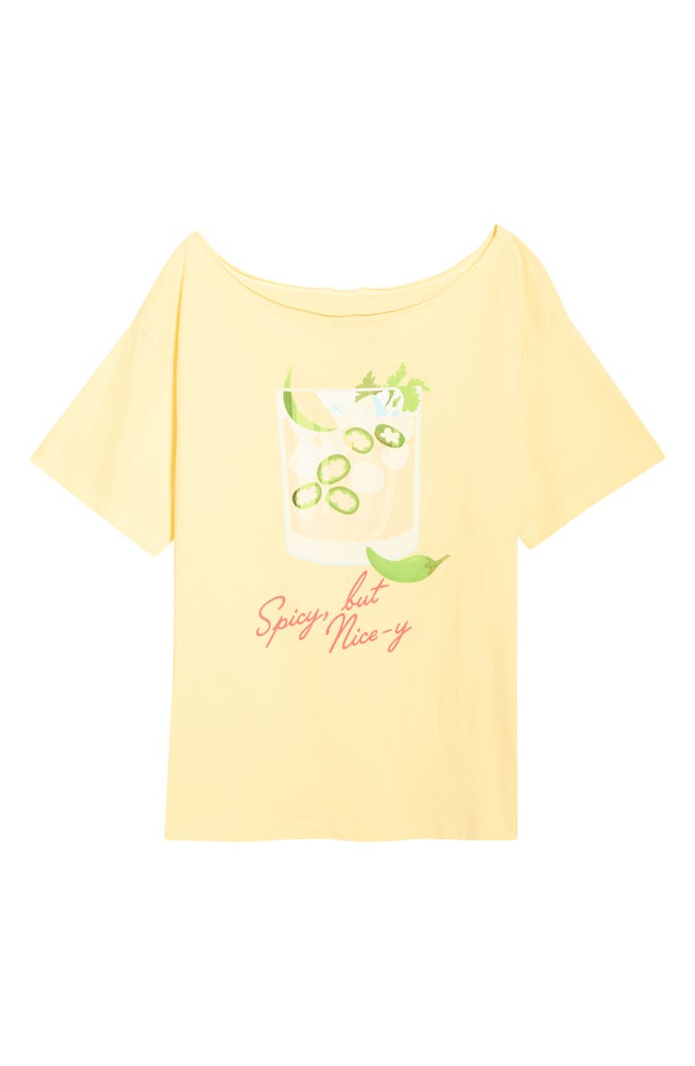 GOLDEN HOUR Spicy Marg Graphic T-Shirt, Alternate, color, Pale Banana
