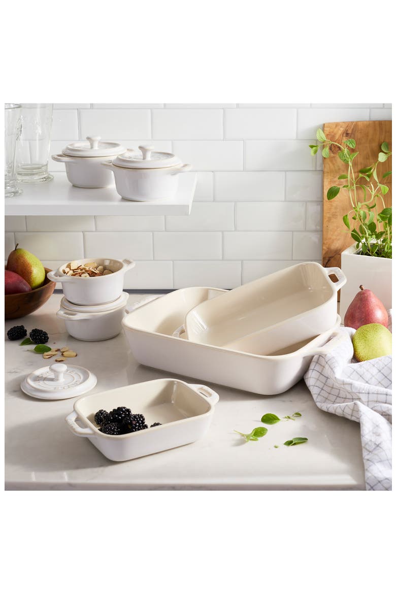 4-Piece Mini Round Cocotte Set, Alternate, color, IVORY WHITE