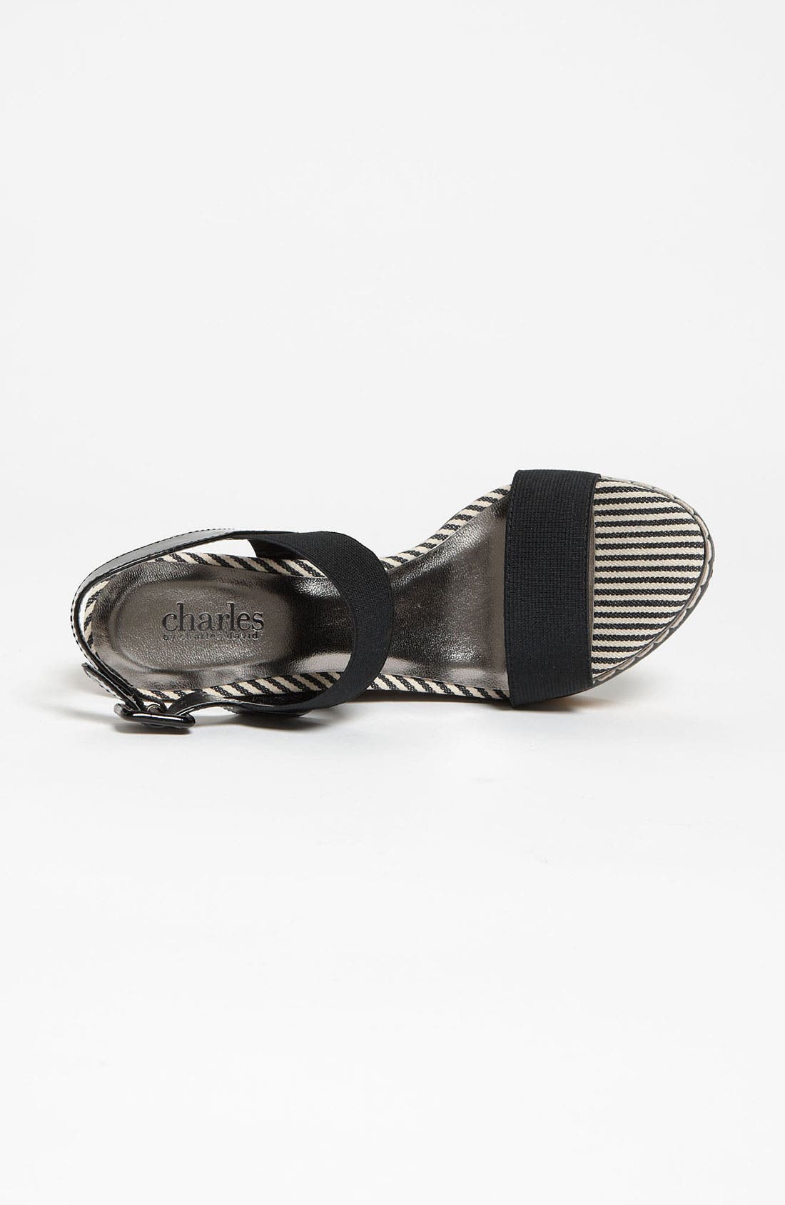 'Tapia' Wedge Sandal, Alternate, color, BLACK PATENT