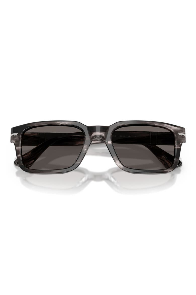 53mm Rectangular Sunglasses, Alternate, color, STRIPED BLACK / GREY
