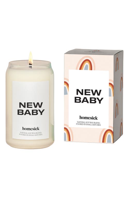 homesick New Baby Candle in White  product
