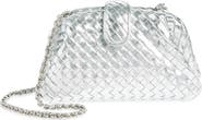 Bottega Veneta Mini Lauren 1980 Intrecciato Metallic Leather Clutch
