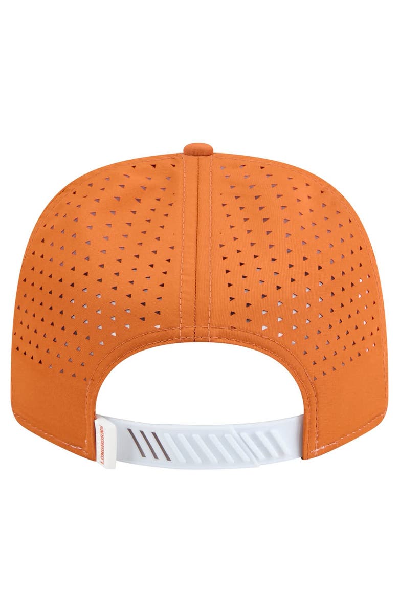 New Era Men's New Era White/Texas Orange Texas Longhorns Perforated Patched 9SEVENTY Adjustable Hat, Alternate, color, White