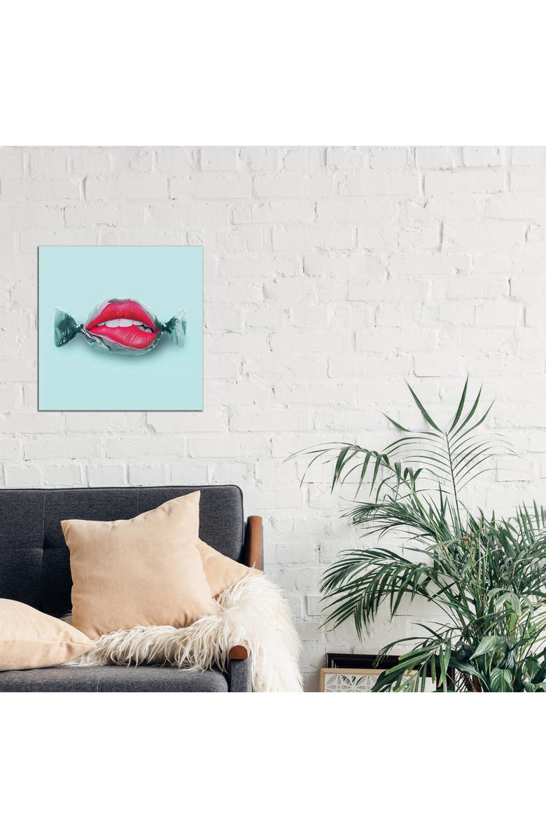 iCanvas Candy Lips Art Print by Jonas Loose, 18"x18", Alternate, color,